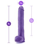 Au Naturel - Bold - Daddy - 14 Inch Dildo - Purple - Image 4