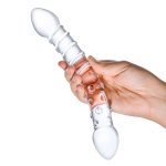 Double Trouble Glass Dildo - Image 5