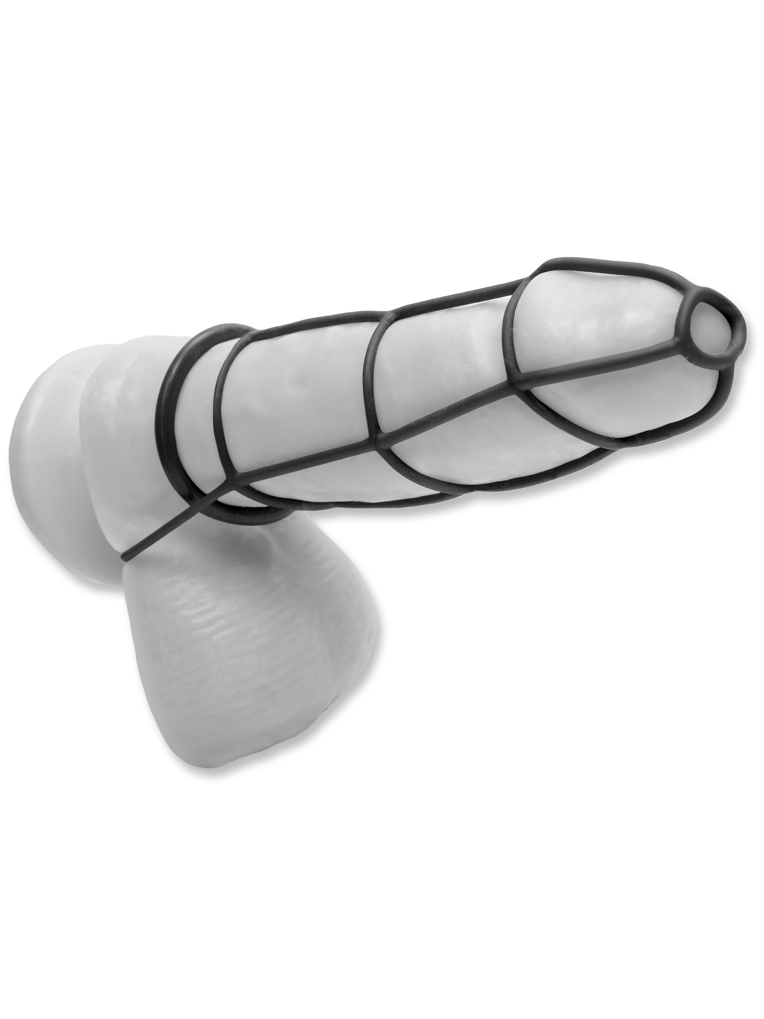 6czQkUGkGLCrqVbVcbw4wxd6eVEdPJFX Fetish Fantasy Elite Cockcage and Ring Set - Black - Image 1