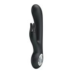 Pretty Love Carina 7 Function Rabbit Syle Vibrator - Black - Image 2