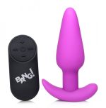 21x Silicone Butt Plug With Remote - Purple - Image 3