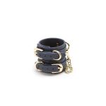 Bondage Couture - Wrist Cuff - Blue - Image 2