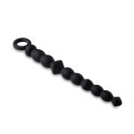 Anal Adventures Platinum - Silicone Beginner Anal Beads - Black - Image 5