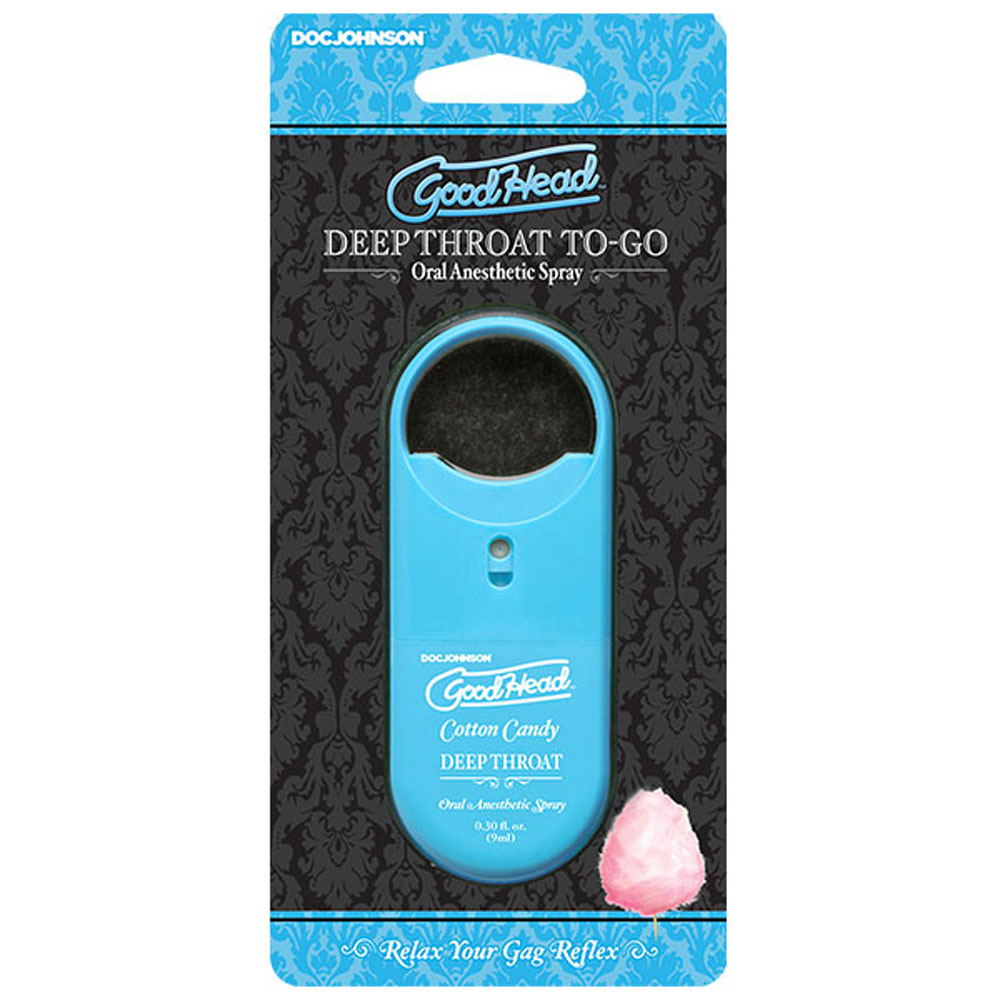 75eGZez8iEnZ2iiWyl4QFFcme0g1IkVz Goodhead - Deep Throat Spray to-Go - Cotton Candy - 0.30 Fl. Oz. - Image 1