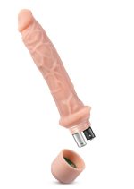 Dr. Skin Silicone - Dr. Richard - 9 Inch Vibrating Dildo -Beige - Image 7