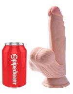 7 Inch Triple Density Cock With Swinging Balls - Light - Image 5