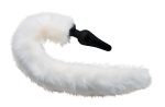 White Fox Tail Anal Plug and Ears Set - Image 3