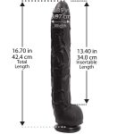 Dick Rambone Cock - 17 Inch - Black - Image 3