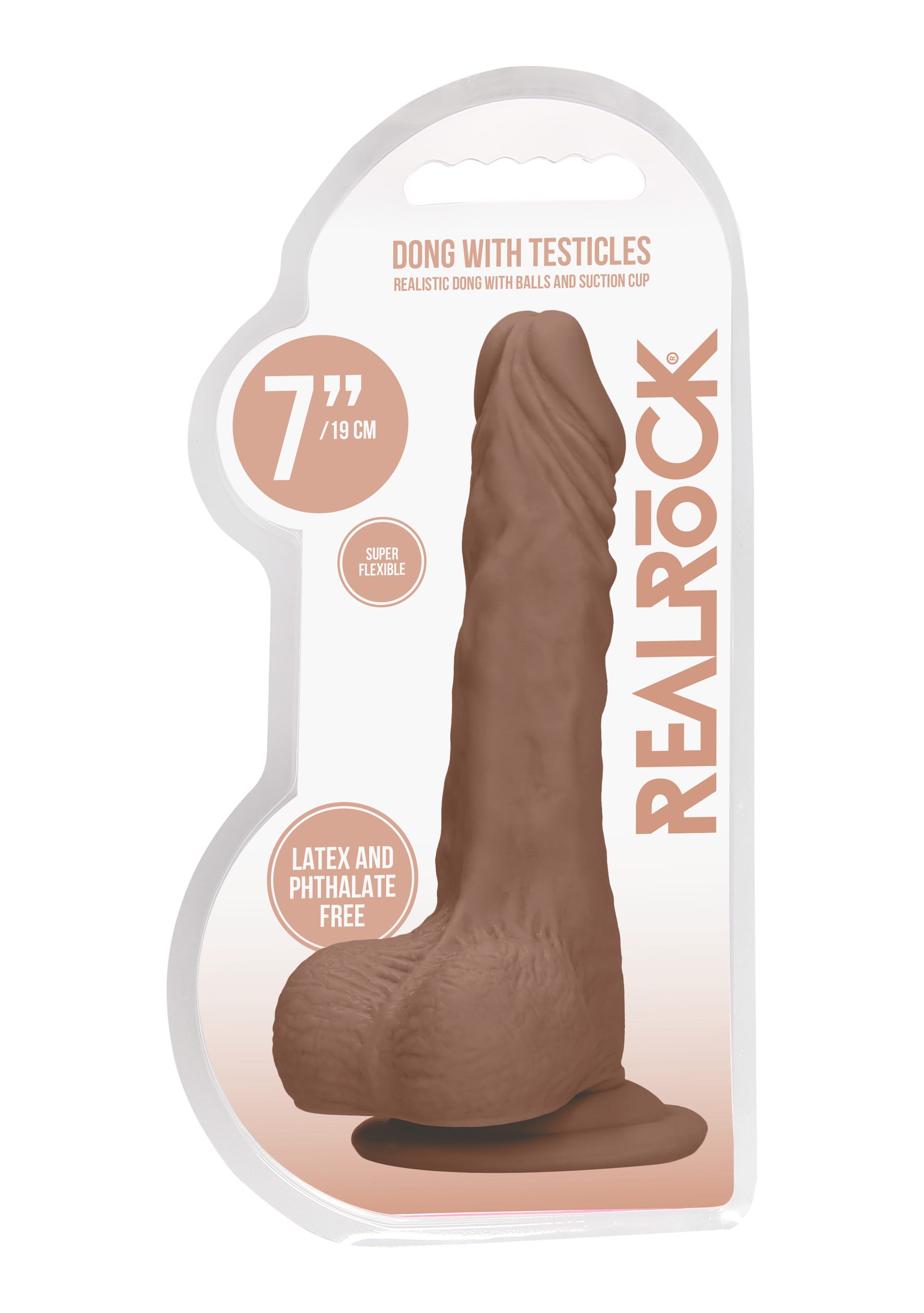 7NeTtwGcUZy2pxxv3RJtXQlWKyhYXMKq 7 Inch Dong With Testicles - Tan - Image 1