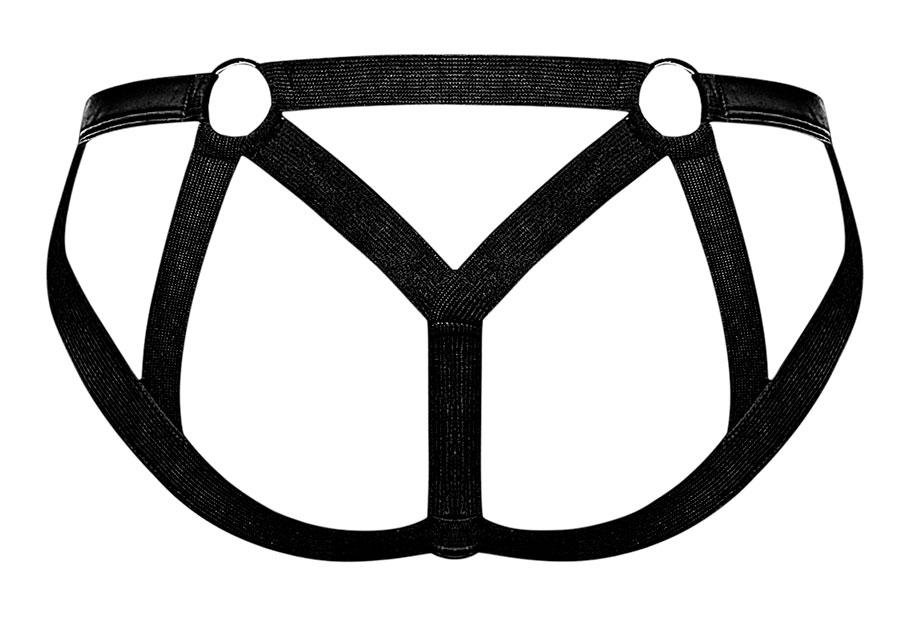 7Pir9N3JjH5v5ZSof9HsPkfh0MXxeUoL Cage Matte Strappy Ring Jock - L/ XL - Black - Image 1