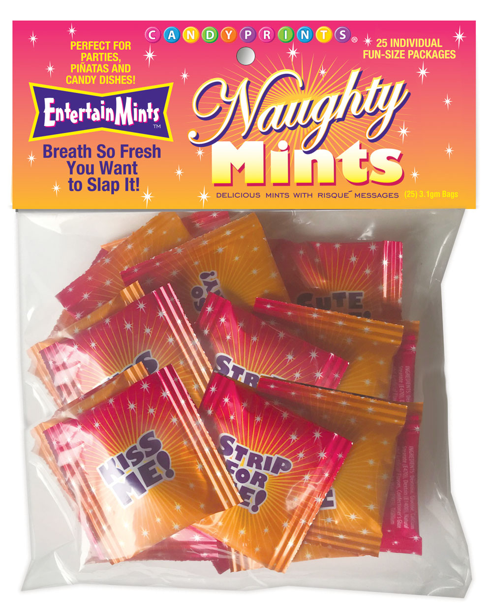 7RkAnjA4FhhBmVujW2Q4xoaooDQbQ2Gp Naughty Mints - 25 Individual Fun Size Packages - Image 1