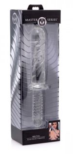 Brutus Glass Dildo Thruster - Clear