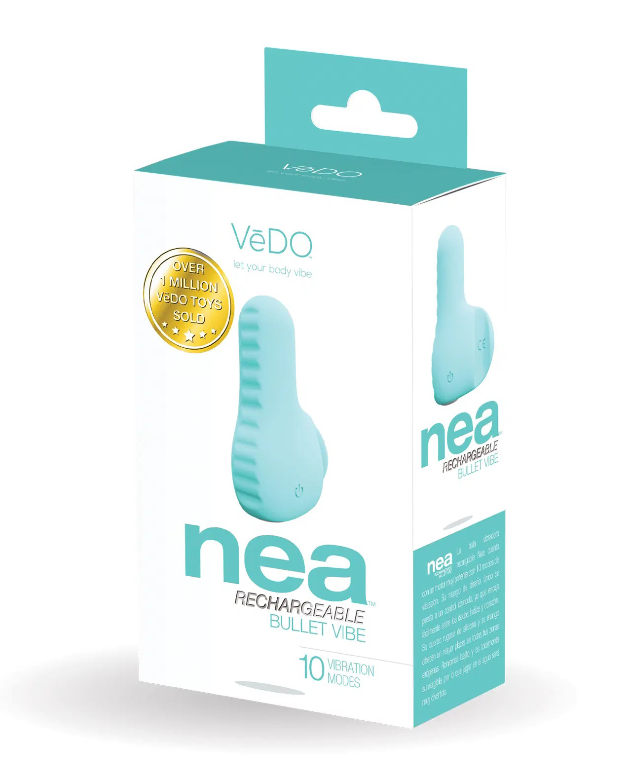 7i9BzZAJmchCd4gBY7siSN4A6OUDJZUr Nea Rechargeable Finger Vibe - Tease Me Turquoise - Image 1