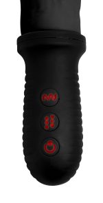 8x Auto Pounder Vibrating and Thrusting Dildo With Handle - Black - Image 3