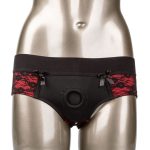 Scandal Crotchless Pegging Panty Set - S/m - Image 3