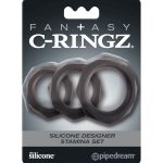 Fantasy C-Ringz Silicone Designer Stamina Set Black
