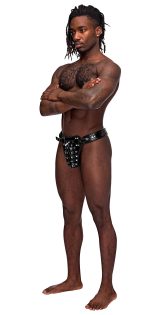 Taurus Leather Thong - One Size - Black - Image 5