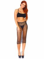 Rhinestone Fishnet Convertible Tube Dress - One Size - Black - Image 4
