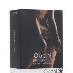 Leather Cuffs for Hands and Ankles - Black