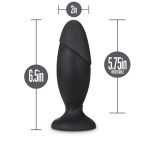 Anal Adventures - Platinum - Silicone Rocket Plug - Black - Image 2
