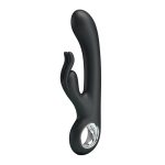 Pretty Love Carina 7 Function Rabbit Syle Vibrator - Black - Image 3