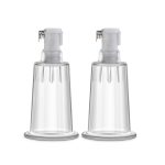 Temptasia – Nipple Pumping Cylinders – Set of 2 (1 Inch Diameter) - Clear - Image 2