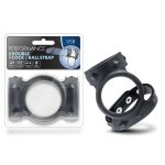 Performance - Vs8 - Silicone Double Cock & Ball Strap - Black - Image 6