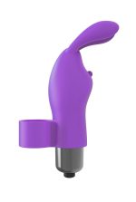 The 9's Flirt Finger Bunny Finger Vibrator - Purple - Image 5