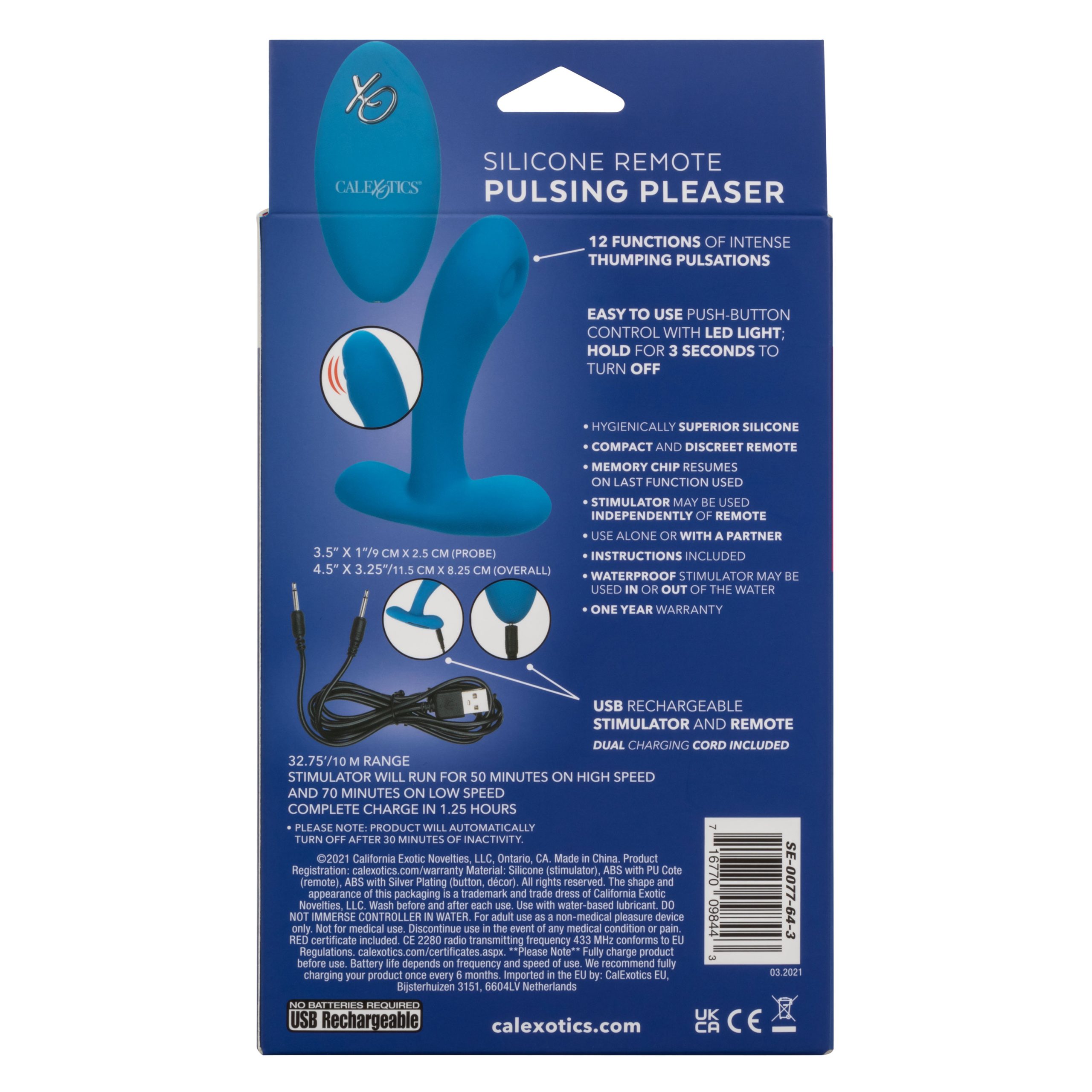 8YJ54MZmzVgDVjREGs2D9iduv7IOqOGX Silicone Remote Pulsing Pleaser - Image 1
