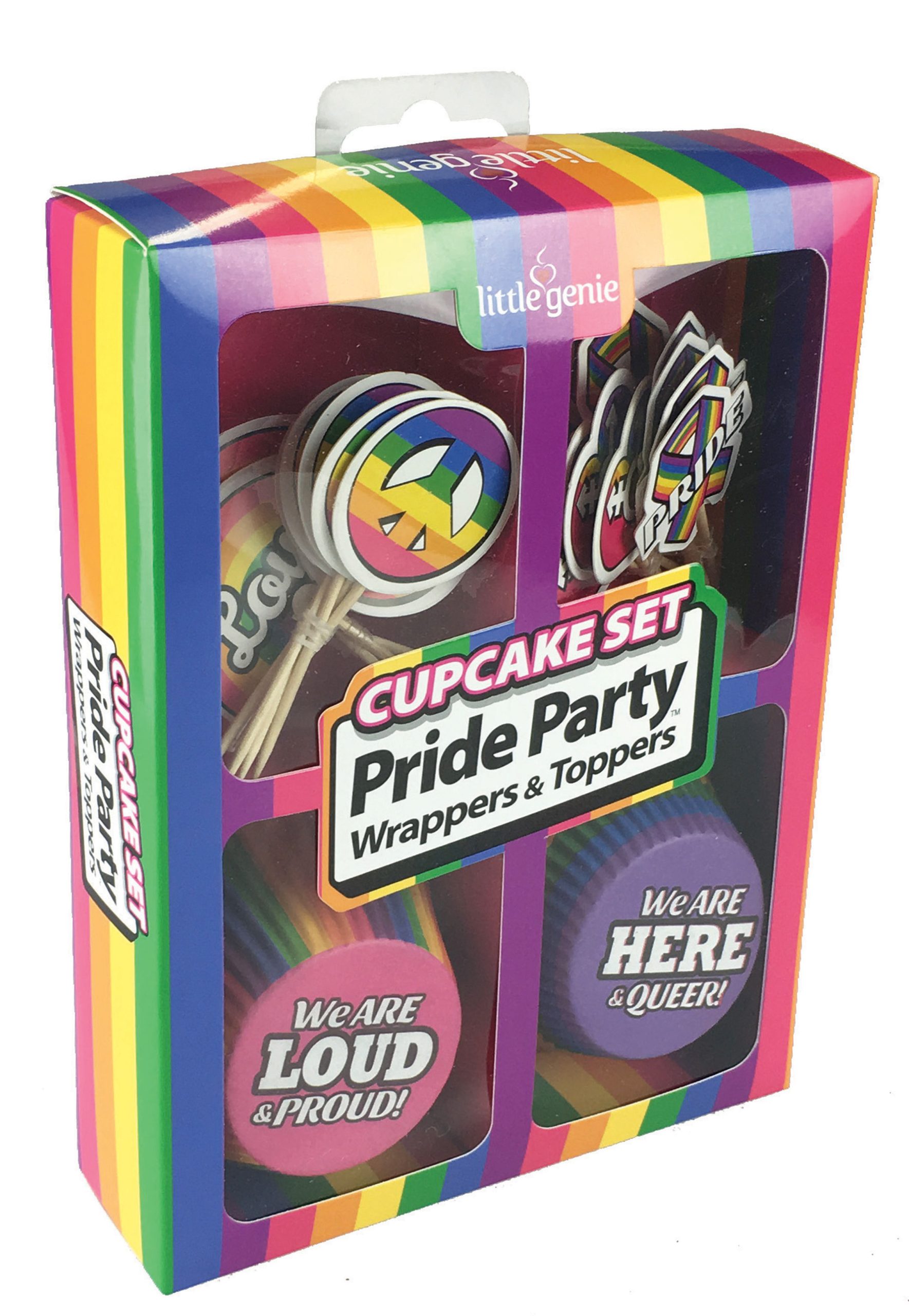 8YWGjrrgednWotTESPK92zpebyTLxWPm Cupcake Set - Pride Party Wrappers & Toppers - Image 1