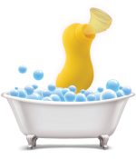 Sucky Ducky Silicone Clitoral Stimulator - Yellow - Image 4