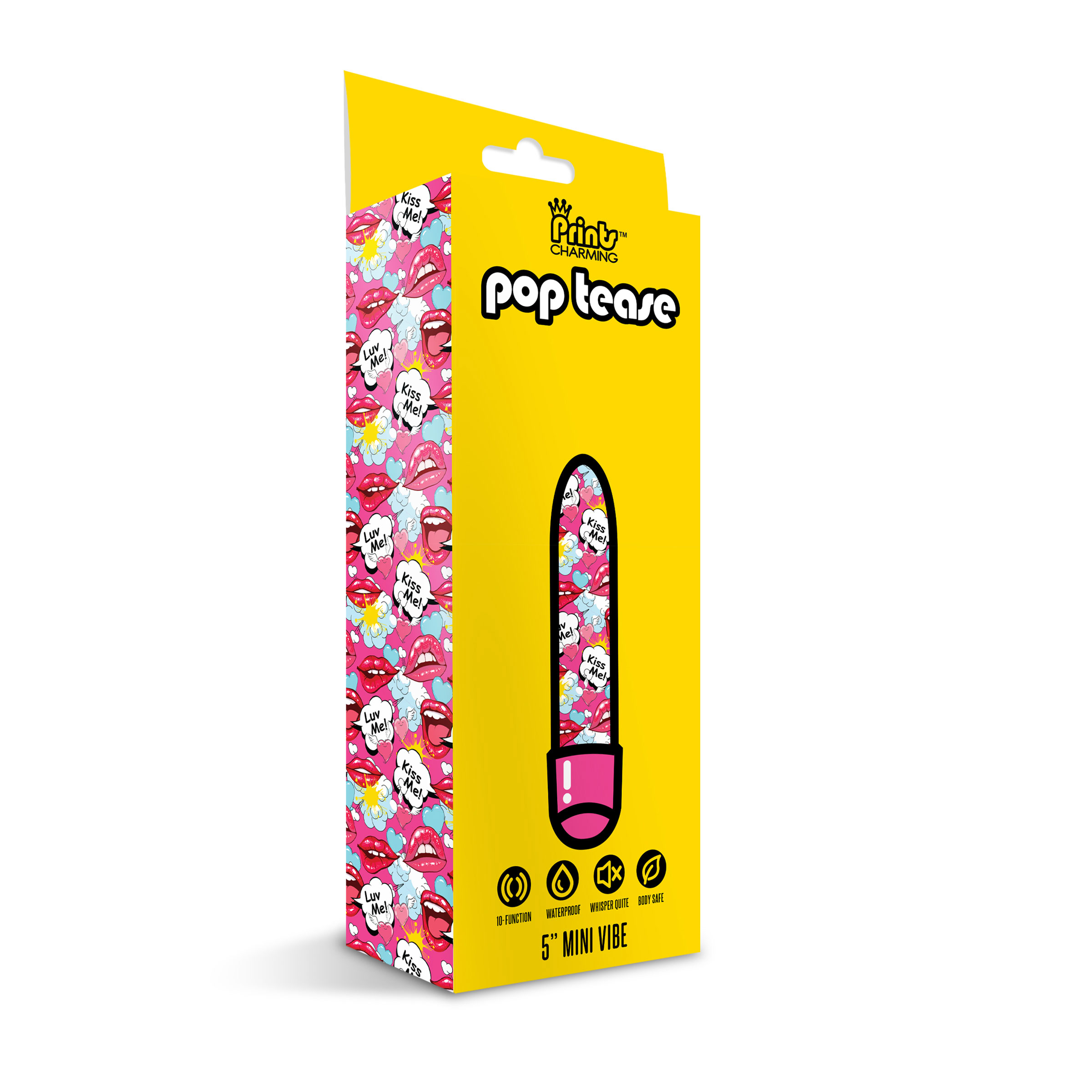 8rIyz0kySXpCNUBucCHUoFyvTdx6vz3b Prints Charming Pop Tease 5 Inch Mini Vibe - Kiss Me - Pink - Image 1