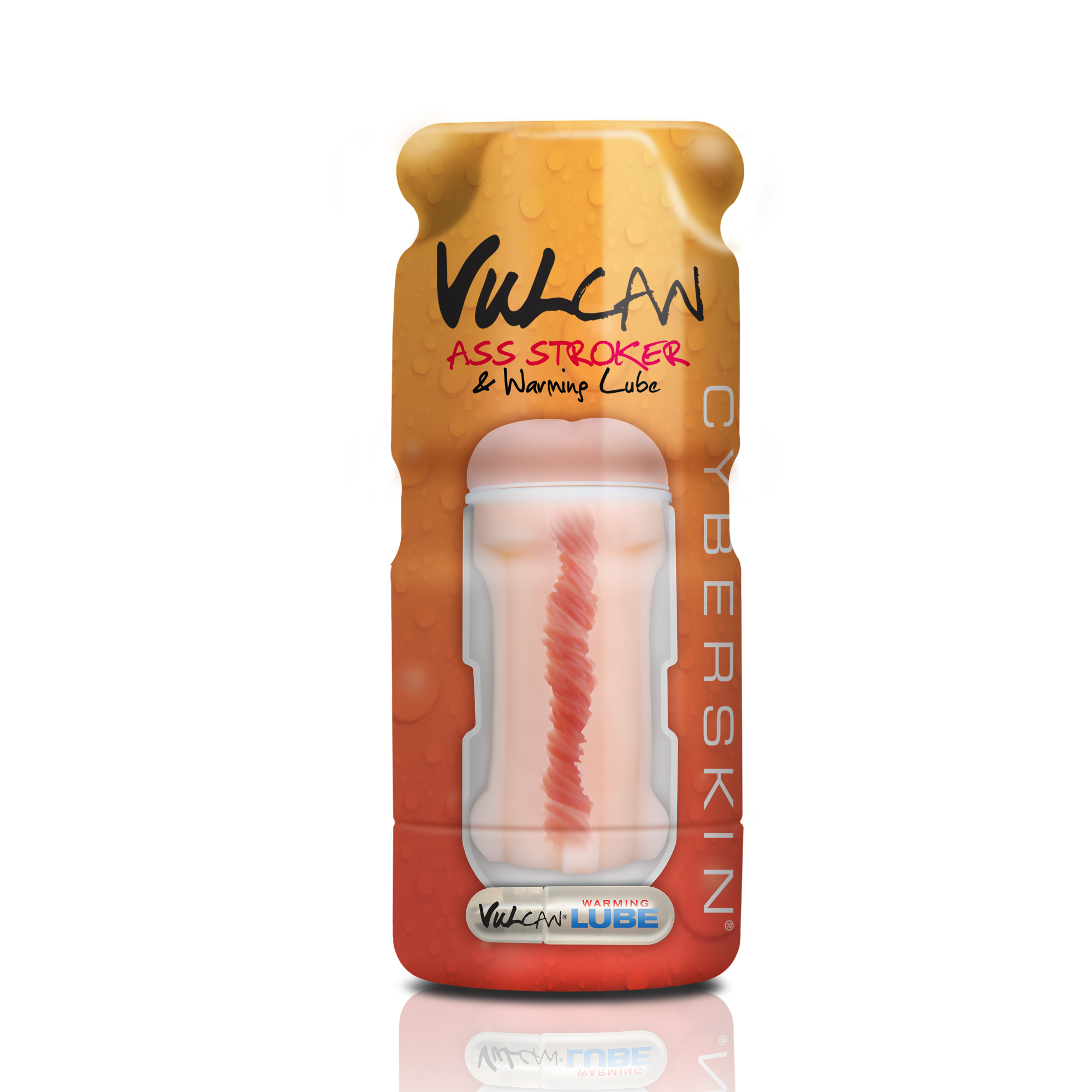 8so00X5ViUN1AyybHBpxb24WfxsH2Xim Vulcan Cyberskin - Ass Stroker & Warming Lube - Light - Image 1