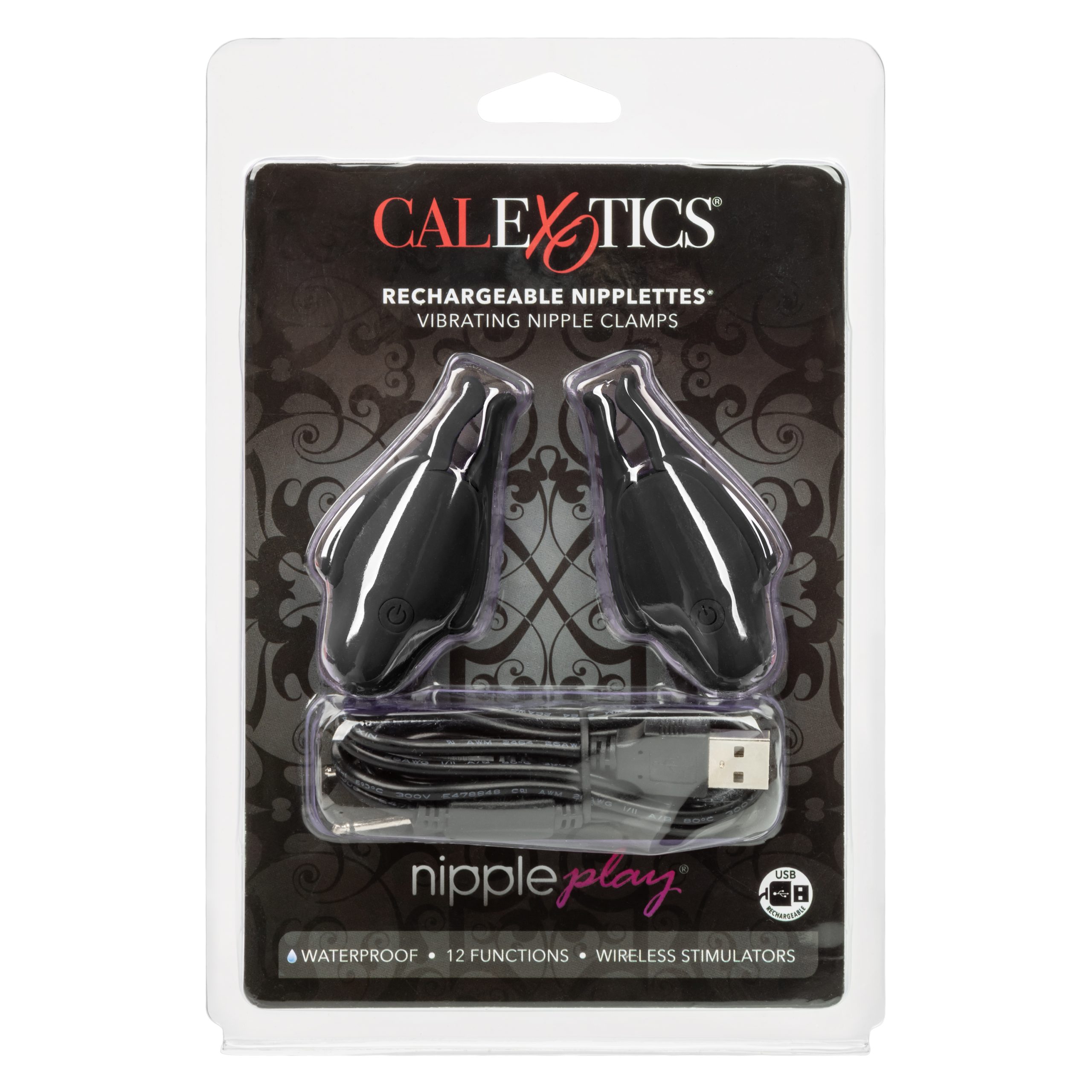 98M2qyAloQoqGf7JJaVN7AqL5EylZW2Y Nipple Play Rechargeable Nipplettes - Black - Image 1