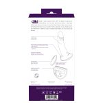 Diki Rechargeable Vibrating Dildo With Harness - Deep Purple