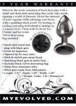 Black Gem Anal Plug - Small - Image 2