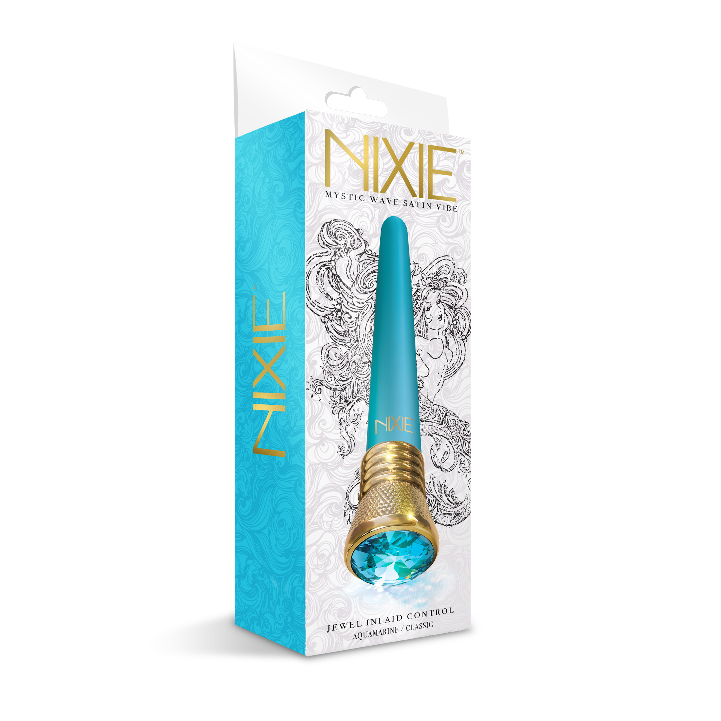 9OPtk0wjwP8CMS721Mw4GoTfIcc2mRua Nixie Jewel Satin Classic Vibe 10 Function - Aquamarine - Image 1