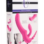 Regal Rider Vibrating Strapless Strap- on Triple G Dildo - Pink