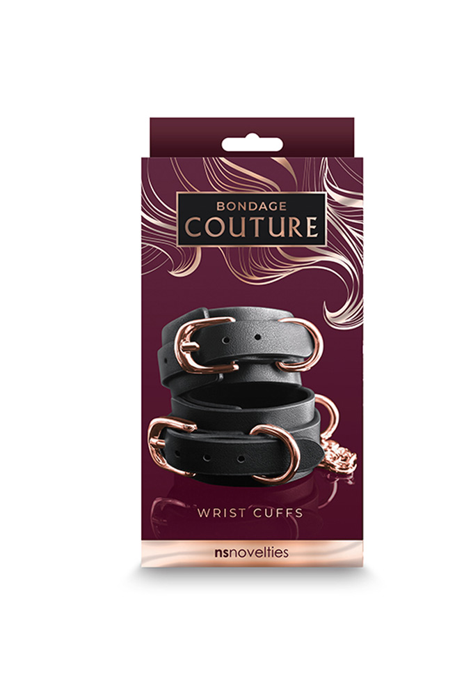 9bWk21lVQhcNpMe2n0PdtvVqgP4ufQbG Bondage Couture - Wrist Cuffs - Black - Image 1