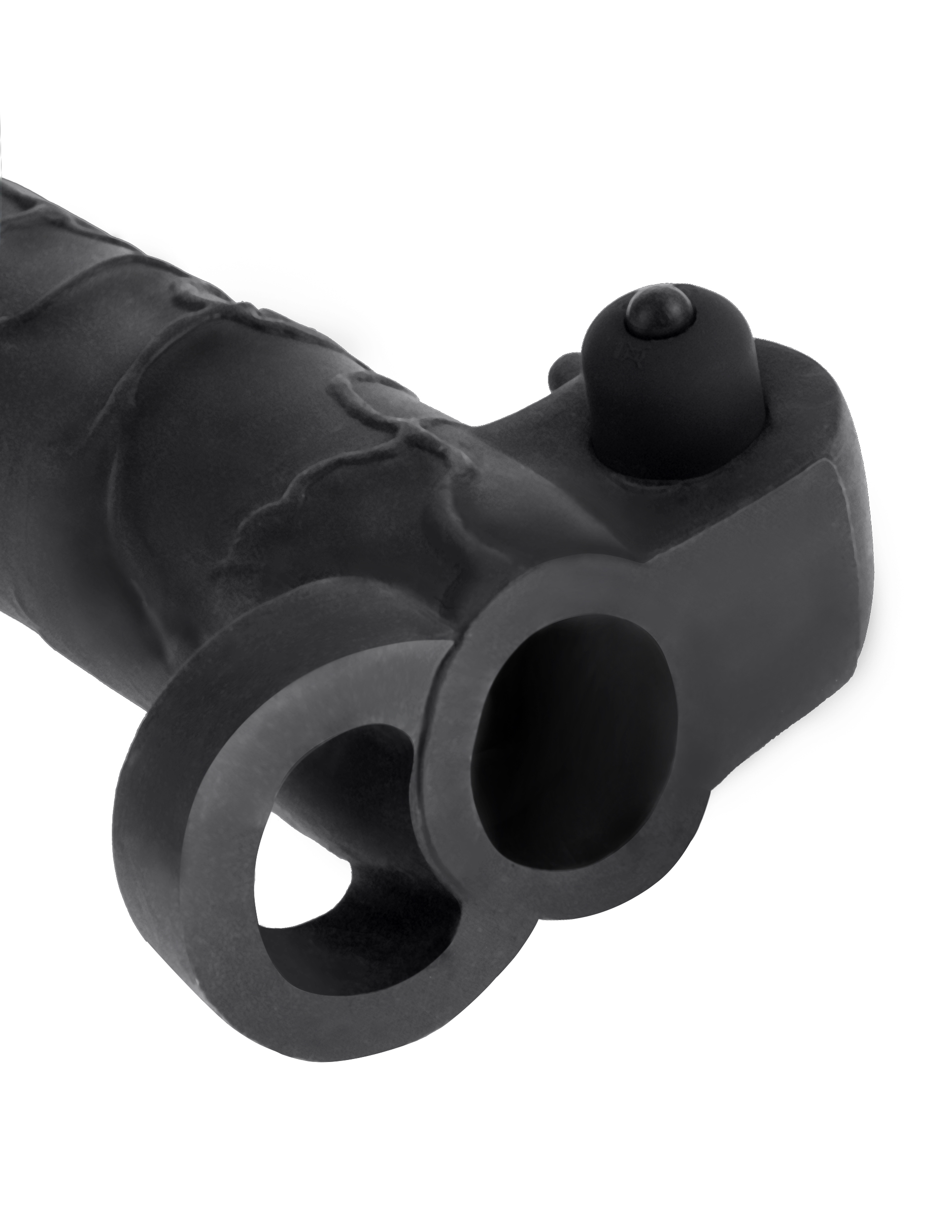 9cmr6dNHX2BfeDDReCDWoifAAYzbFFZl Fantasy X-Tensions Vibrating Real Feel 2-Inch Extension - Black - Image 1
