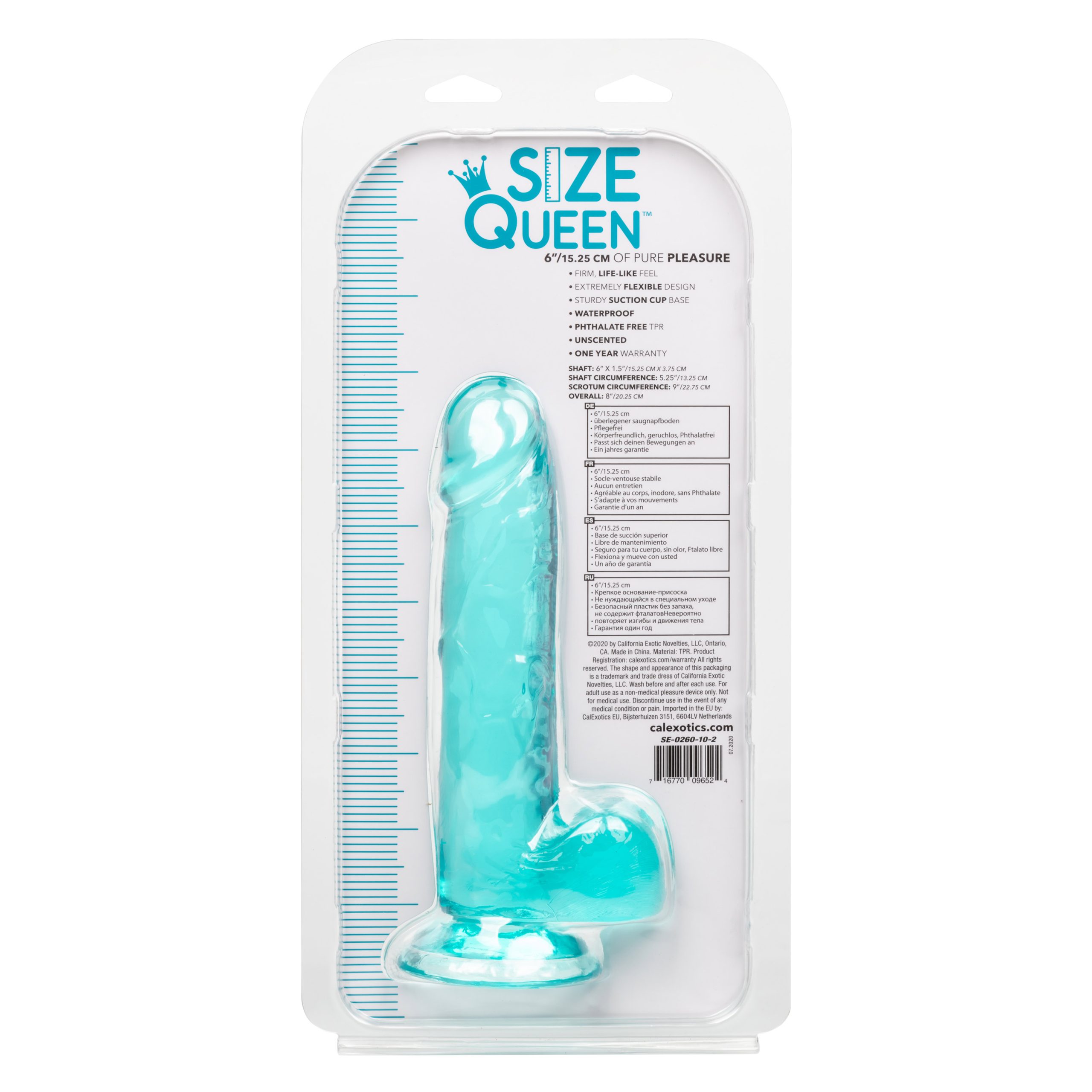 9dFnevaKnpdlSnHU6TCowexgJ8gej1lj Size Queen 6 Inch - 15.25 Cm - Blue - Image 1