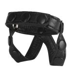 The Macho Collection v-Style Cock Ring and Ball Divider - Black - Image 3