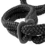 Fetish Fantasy Series Silk Rope Love Cuffs - Black - Image 5