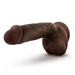 Dr. Skin Glide - 8.5 Inch Self Lubricating Dildo Lubricating Dildo With Balls - Chocolate - Image 3