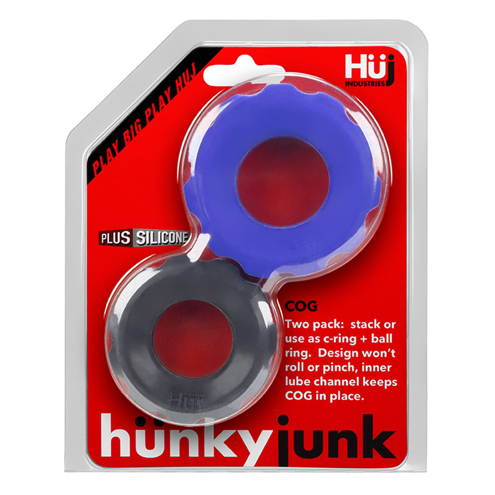 9zkOxeIE1fSacDnbmzeFfiMR2Mtm2UQg Hunkyjunk Cog 2 - Size C-Ring - Cobalt / Tar - Image 1