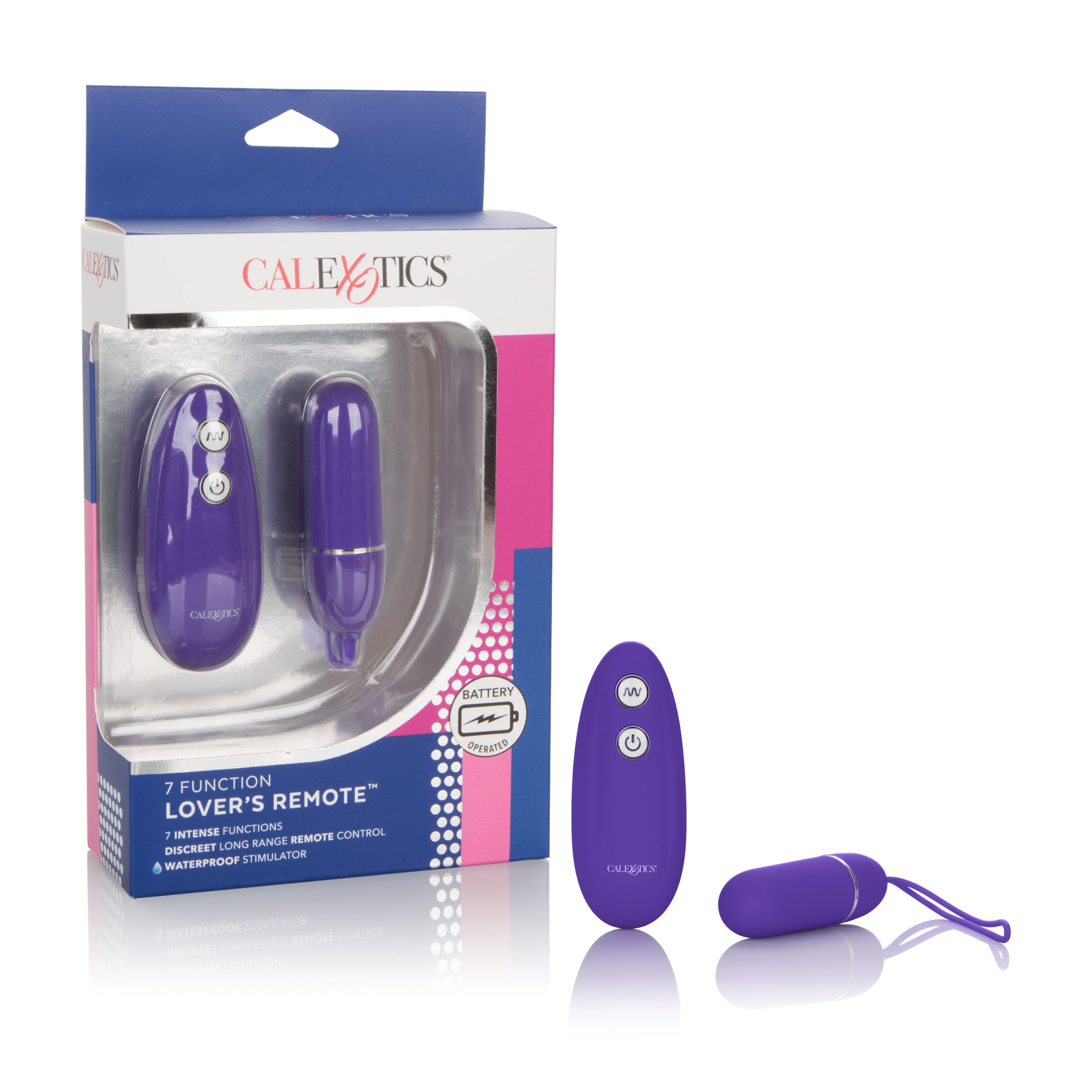 A1sdmzQt9LwDMTrbhr1Tv45Xle7c3nlj 7-Function Lover's Remote - Purple - Image 1