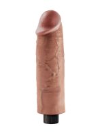 King Cock 10 Inch Vibrating Cock - Tan - Image 5