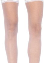 Sheer Thigh Highs - One Size - White - Image 2