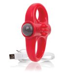 Charged Yoga Rechargeable Vibe Ring - Red - Image 8