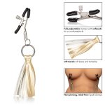 Nipple Play Playful Tassels Nipple Clamps - Gold - Image 4